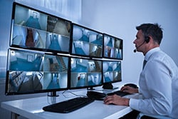 Surveillance Room for a Commercial Building