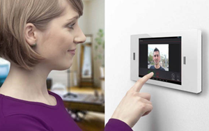 Door Access Control panel being used to let someone in a door in Tampa