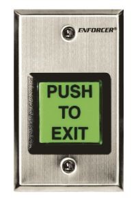 push to exit device for door access control