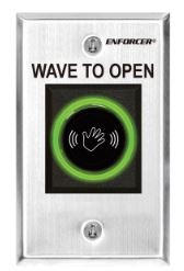 Wave to open exit device for door access control